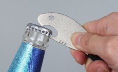 Fish Hook Hone & Bottle Opener Leichi Silver