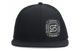 Fishing Cap Simms Flatbill Black Fishing Cap Simms Flatbill Black