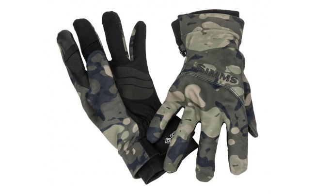 Fishing Gloves Simms GORE-TEX Infinium Flex Riparian Camo Fishing Gloves Simms GORE-TEX Infinium Flex Riparian Camo XS
