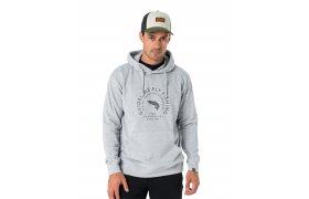Fishing Hoodie Guideline Scandi Grey Melange Fishing Hoodie Guideline Scandi Grey Melange S