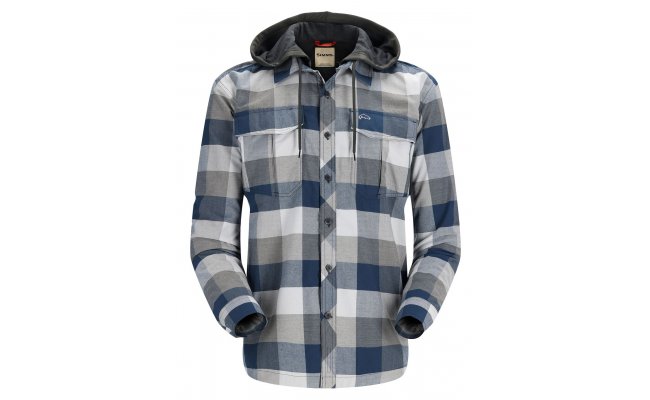 Fishing Hoody Simms Coldweather Navy Buffalo Plaid  Fishing Hoody Simms Coldweather Navy Buffalo Plaid S