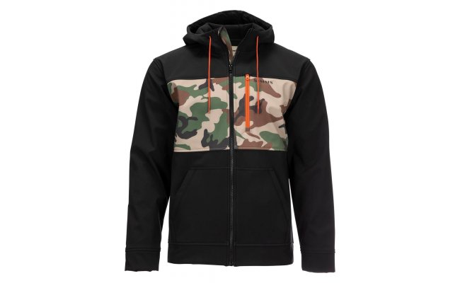 Fishing Jacket Simms Rogue Hoody CX Woodland Camo Fishing Jacket Simms Rogue Hoody CX Woodland Camo M