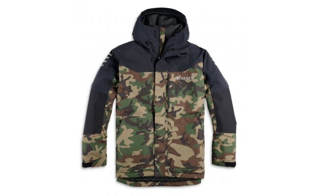 Fishing Jacket Simms Challenger Insulated Woodland Camo Fishing Jacket Simms Challenger Insulated Woodland Camo S