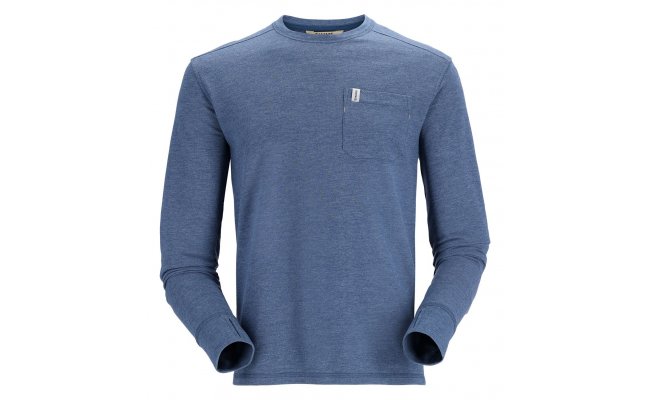 Fishing LS Shirt Simms Henry's Fork Crew Navy Heather Fishing LS Shirt Simms Henry's Fork Crew Navy Heather S