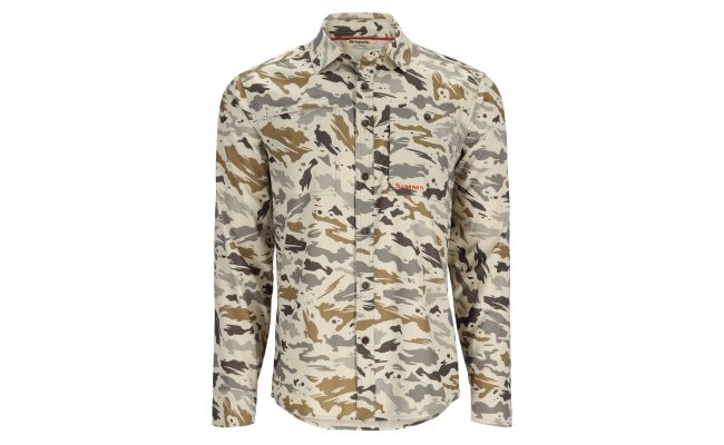 Fishing Shirt Simms Challenger Ghost Camo Stone Fishing Shirt Simms Challenger Ghost Camo Stone S
