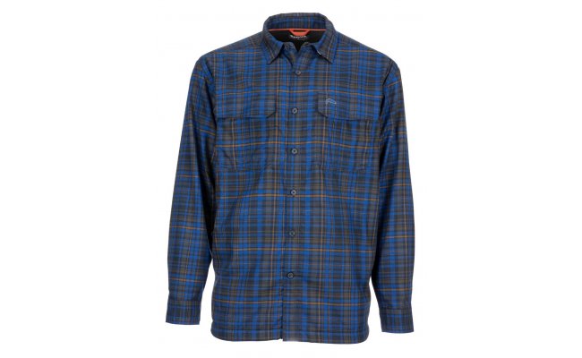 Fishing Shirt Simms Coldweather Rich Blue Admiral Plaid Fishing Shirt Simms Coldweather Rich Blue Admiral Plaid S