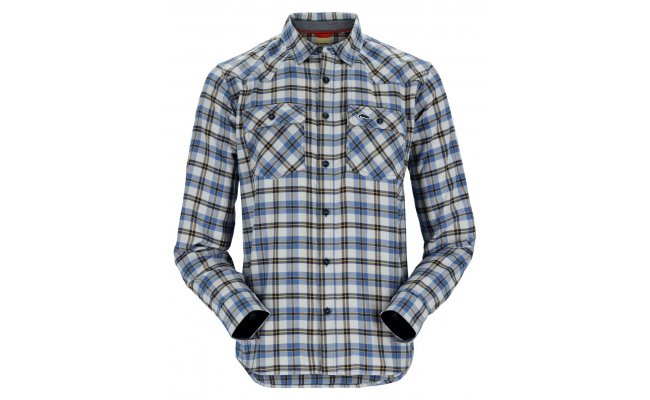 Fishing Shirt Simms Santee Flannel Admiral Blue & Navy Camp Plaid Fishing Shirt Simms Santee Flannel Admiral Blue & Navy Camp Plaid S