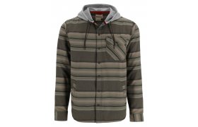 Fishing Shirt Simms Santee Flannel Hoody Hickory Dolomite/Blanket Stripe Fishing Shirt Simms Santee Flannel Hoody Hickory Dolomite/Blanket Stripe S