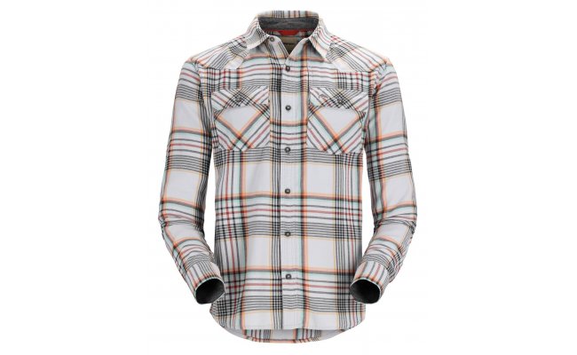 Fishing Shirt Simms Santee Flannel Sterling & Clay & Carbon Neo Plaid Fishing Shirt Simms Santee Flannel Sterling & Clay & Carbon Neo Plaid S