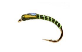 Fluorescent Green Ribbed Olive Buzzer Fluorescent Green Ribbed Olive Buzzer, Size 10