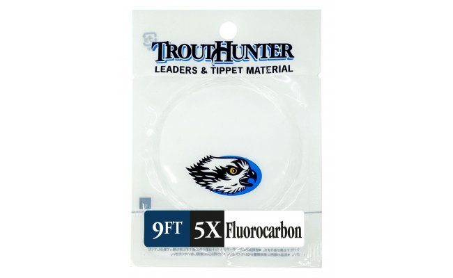Fluorocarbon Tapered Leader TroutHunter 9 ft Fluorocarbon Tapered Leader TroutHunter 9 ft 5X 0,148 mm
