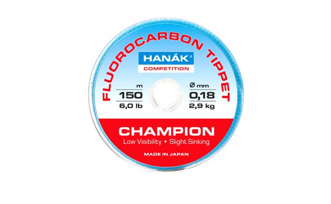 Fluorocarbon Tippet Hanak Competition Champion 150 m Fluorocarbon Tippet Hanak Competition Champion 150 m, 0.10 mm, 1.1 kg