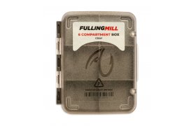Fly Box Fulling Mill 6 Comp Box Grey Fly Box Fulling Mill 6 Comp Box Grey