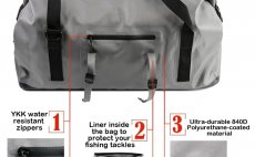 Fly Fishing Roll Top Duffel Bag Leichi Airflex Hurricane - Detail