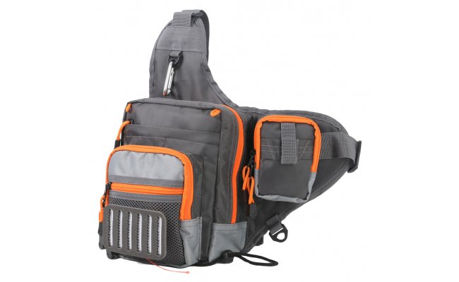 Fly Fishing Sling Bag Leichi V-Cross Grey/Orange Fly Fishing Sling Bag Leichi V-Cross Grey/Orange
