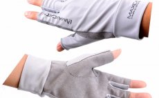 Fly Fishing Sun Gloves Leichi With Synthetic Leather