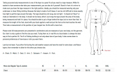Guideline Body Measurment Chart
