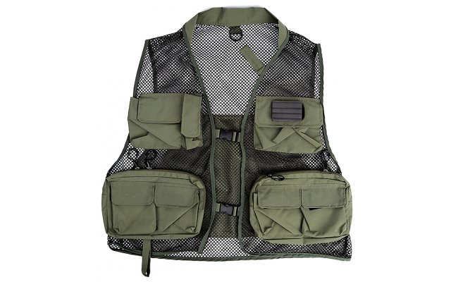 Fly Fishing Vest Leichi Mesh Hylite Fly Fishing Vest Leichi Mesh Hylite Army Green
