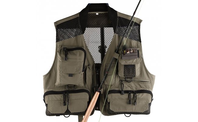 Fly Fishing Vest Leichi V-Lite Super Light Army Green Fly Fishing Vest Leichi V-Lite Super Light Army Green