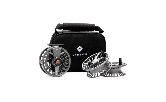 Fly Reel Lamson Liquid S HD 3-Pack Smoke Fly Reel Lamson Liquid S -5+ HD 3-Pack Smoke