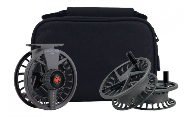 Fly Reel Waterworks Lamson Liquid S 3-Pack Smoke Fly Reel Waterworks Lamson Liquid S 3-Pack Smoke -3+