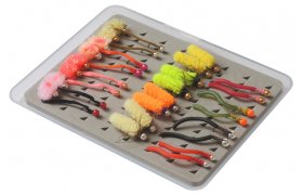  Ascent Fly Fishing Leech Selection (Small) : Sports