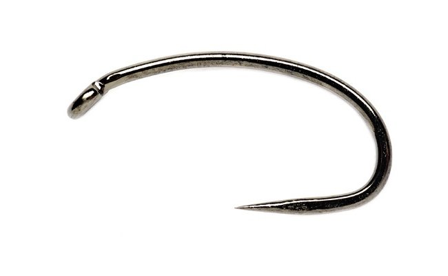 Fly Tying Hook Fulling Mill Heavyweight Grub Black Nickel BL Fly Tying Hook Fulling Mill Heavyweight Grub BL Black Nickel, No 8, 50 pcs