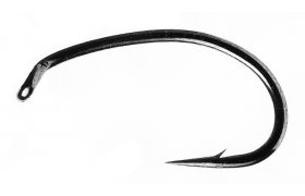 Fly Tying Hook Fulling Mill Super Heavyweight Black Nickel Grub Fulling Mill Super Heavyweight Grub Hook Black Nickel, No 8, 50 pcs