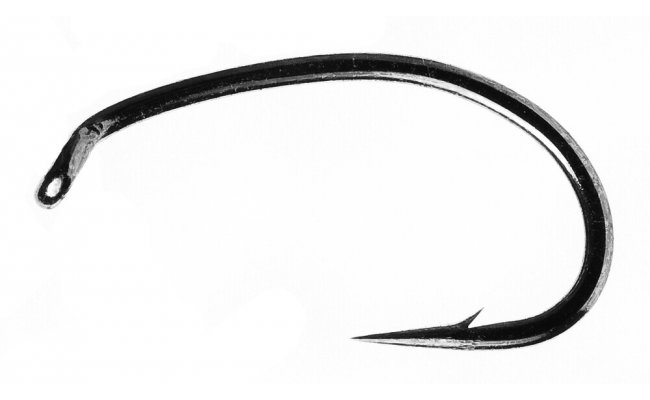 Fly Tying Hook Fulling Mill Super Heavyweight Black Nickel Grub Fulling Mill Super Heavyweight Grub Hook Black Nickel, No 8, 50 pcs