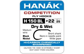 Fly Tying Hook Hank Competition Dry & Wet (H150BL) Fly Tying Hook Hank Competition Dry & Wet No 10, 25 pcs (H150BL)