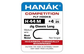 Fly Tying Hook Hanak Competition Jig Classic (H44M) Fly Tying Hook Hanak Competition Jig Classic (H44M) No 2, 25 pcs