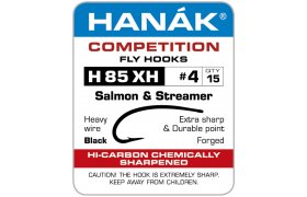 Fly Tying Hook Hanak Competition Salmon & Streamer XH (H85XH) Fly Tying Hook Hanak Competition Salmon & Streamer XH No 4, 15 pcs (H49XH)
