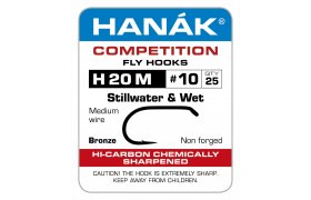 Fly Tying Hook Hanak Competition Stillwater & Wet (H20M) Fly Tying Hook Hanak Competition Stillwater & Wet Bronze No 6, 25 pcs (H20M)
