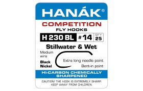 Fly Tying Hook Hanak Competition Wet (H230BL)  Fly Tying Hook Hanak Competition Wet Black Nickel No 8, 25 pcs (H230BL)