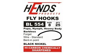 Fly Tying Hook Hends Pupa Shrimp Nymph (BL554) Fly Tying Hook Hends Pupa Shrimp Nymph (BL554) No 8 25 pcs