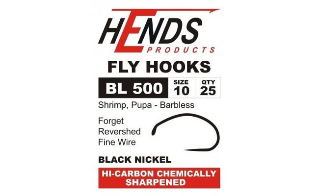Fly Tying Hook Hends Shrimp Pupa (BL500) Fly Tying Hook Hends Shrimp Pupa (BL500) No 10 25 pcs