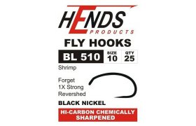 Fly Tying Hook Hends Shrimp Super Strong (BL510) Fly Tying Hook Hends Shrimp Super Strong (BL510) No 8 25 pcs