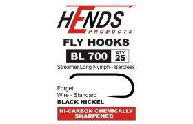 Fly Tying Hook Hends Streamer (BL700) Fly Tying Hook Hends Streamer (BL700) No 6 25 pcs