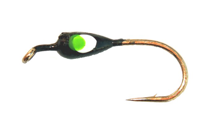 Fly Tying Hook Jiri Klima Drop Leaded JC Green Fly Tying Hook Jiri Klima Drop Leaded JC Green Fluo No 8 10 pcs
