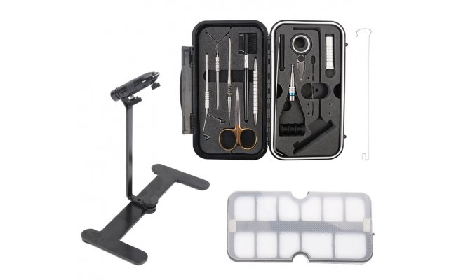 Fly Tying Travel Set Leichi Vise & Tools Fly Tying Travel Set Leichi Vise & Tools