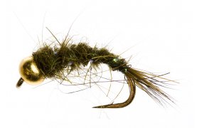 Golden Nugget Hare's Ear Olive Golden Nugget Hare's Ear Olive, Size 12