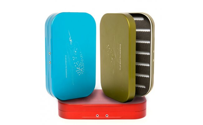 Guideline Aluminium Fly Box Guideline Aluminium Fly Box, Red - Salmon