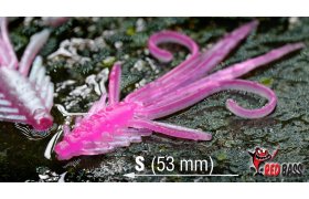 Gummy Nymph RedBass Nr. 1 S - 53 mm Gummy Nymph RedBass Nr. 1 S - 53 mm Signal Pink UV