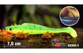 Gummy Ripper RedBass Kicker S - 70 mm Gummy Ripper RedBass Kicker S - 70 mm Signal Yellow G UV