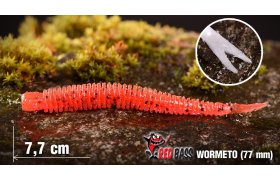 Gummy Worm RedBass Wormeto - 77 mm Gummy Worm RedBass Wormeto - 77 mm Red Worm UV