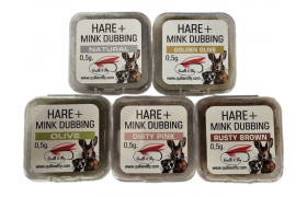 Hare and Mink Dubbing Quill & Fly Hare and Mink Dubbing Quill & Fly Natural