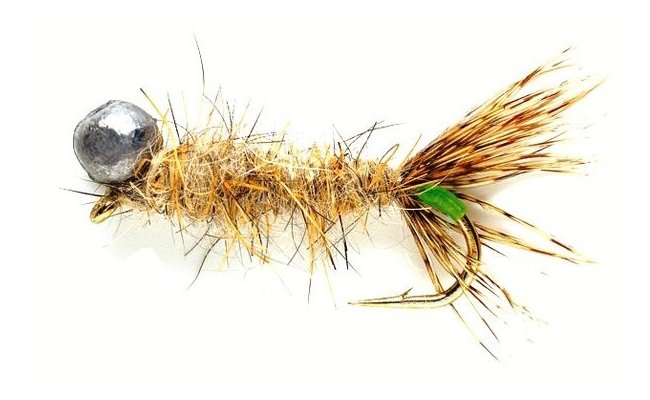 HVK Leadhead Caddis Hare's Ear HVK Leadhead Caddis Hare's Ear, Size 8