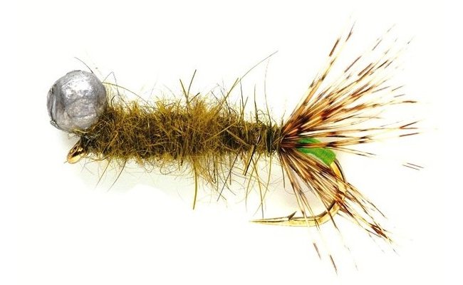 HVK Leadhead Caddis Olive HVK Leadhead Caddis Olive, Size 8