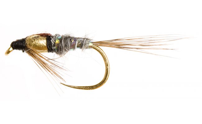 Klima's Micro Nymph Golden Drop Grey Klima's Micro Nymph Golden Drop Grey, Size 14