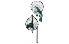 Landing Net Mclean Hinged Sprung Telescopic 510 Landing Net Mclean Hinged Sprung Telescopic 510 Green Knotless Net